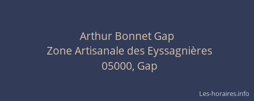 Arthur Bonnet Gap