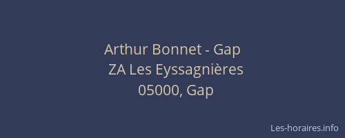 Arthur Bonnet - Gap