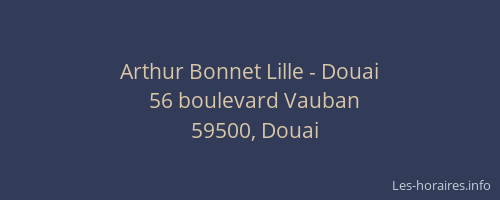 Arthur Bonnet Lille - Douai