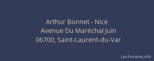 Arthur Bonnet - Nice