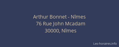 Arthur Bonnet - Nîmes