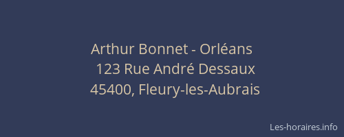 Arthur Bonnet - Orléans