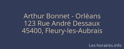 Arthur Bonnet - Orléans