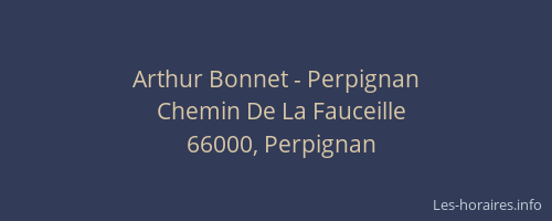 Arthur Bonnet - Perpignan