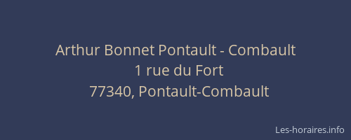 Arthur Bonnet Pontault - Combault