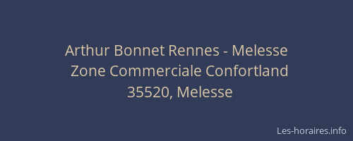 Arthur Bonnet Rennes - Melesse