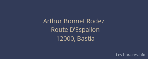 Arthur Bonnet Rodez