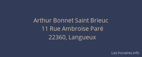 Arthur Bonnet Saint Brieuc