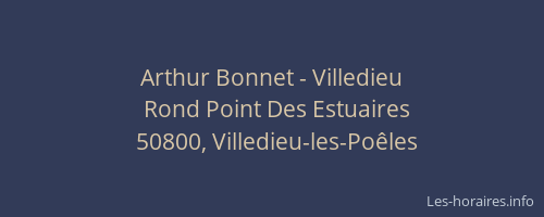 Arthur Bonnet - Villedieu