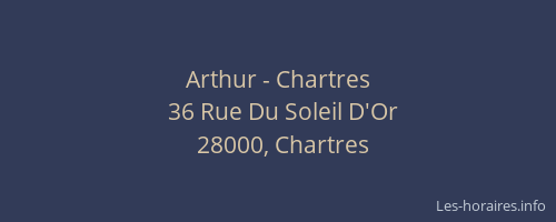 Arthur - Chartres