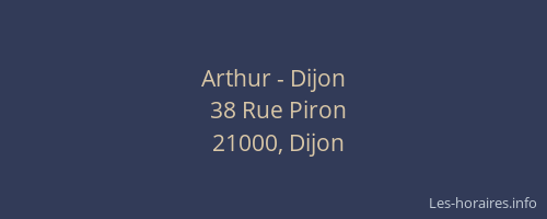 Arthur - Dijon