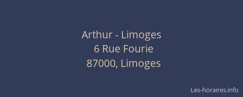 Arthur - Limoges