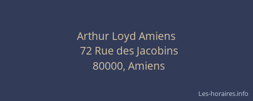 Arthur Loyd Amiens