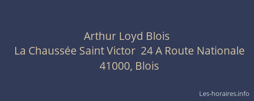 Arthur Loyd Blois