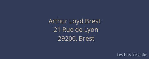 Arthur Loyd Brest