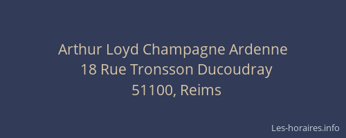 Arthur Loyd Champagne Ardenne