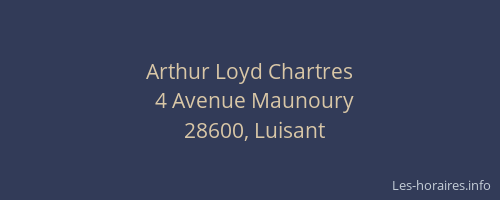 Arthur Loyd Chartres