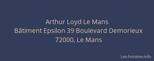 Arthur Loyd Le Mans