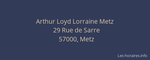 Arthur Loyd Lorraine Metz