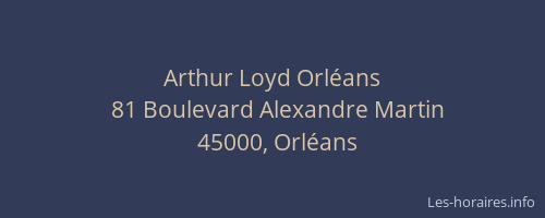 Arthur Loyd Orléans