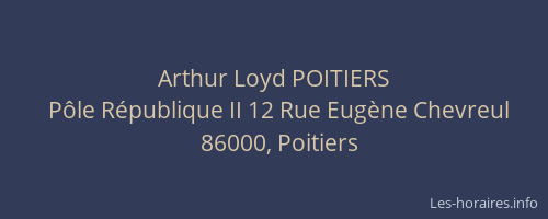 Arthur Loyd POITIERS