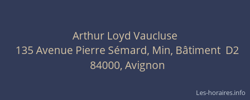 Arthur Loyd Vaucluse