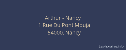 Arthur - Nancy
