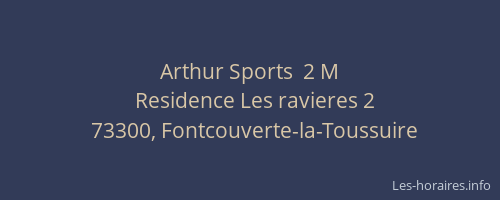 Arthur Sports  2 M