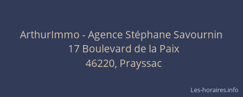 ArthurImmo - Agence St&eacute;phane Savournin