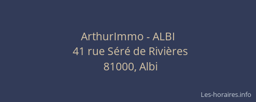 ArthurImmo - ALBI