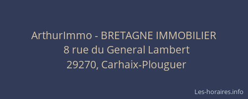ArthurImmo - BRETAGNE IMMOBILIER