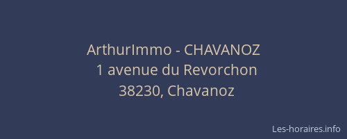 ArthurImmo - CHAVANOZ