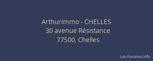 ArthurImmo - CHELLES