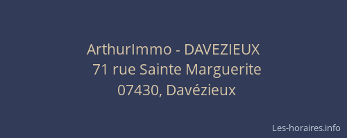 ArthurImmo - DAVEZIEUX