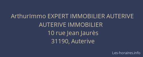 ArthurImmo EXPERT IMMOBILIER AUTERIVE AUTERIVE IMMOBILIER