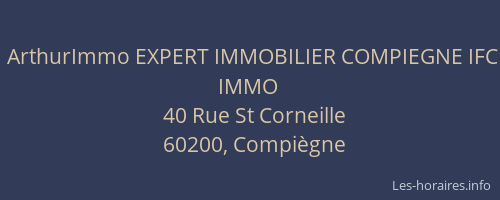 ArthurImmo EXPERT IMMOBILIER COMPIEGNE IFC IMMO