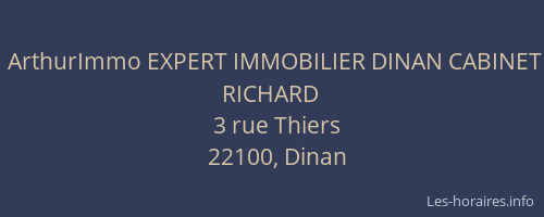 ArthurImmo EXPERT IMMOBILIER DINAN CABINET RICHARD