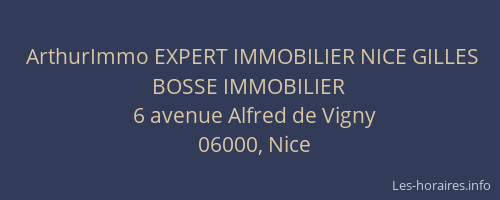 ArthurImmo EXPERT IMMOBILIER NICE GILLES BOSSE IMMOBILIER
