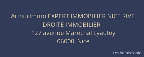 ArthurImmo EXPERT IMMOBILIER NICE RIVE DROITE IMMOBILIER