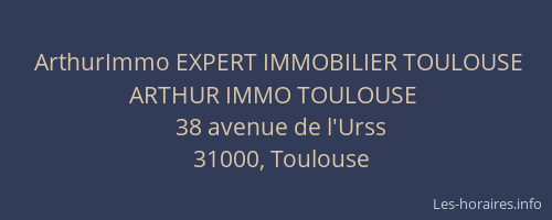 ArthurImmo EXPERT IMMOBILIER TOULOUSE ARTHUR IMMO TOULOUSE