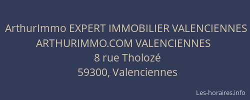 ArthurImmo EXPERT IMMOBILIER VALENCIENNES ARTHURIMMO.COM VALENCIENNES