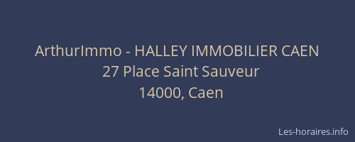ArthurImmo - HALLEY IMMOBILIER CAEN