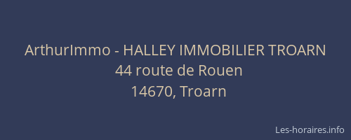 ArthurImmo - HALLEY IMMOBILIER TROARN