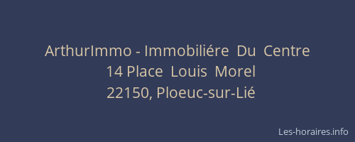 ArthurImmo - Immobili&eacute;re  Du  Centre