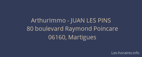 ArthurImmo - JUAN LES PINS