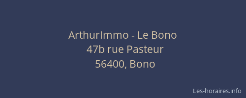 ArthurImmo - Le Bono