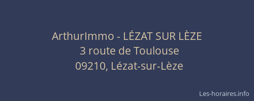 ArthurImmo - LÉZAT SUR LÈZE