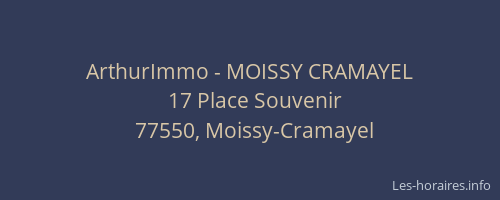 ArthurImmo - MOISSY CRAMAYEL