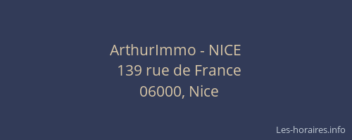 ArthurImmo - NICE