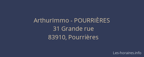 ArthurImmo - POURRIÈRES